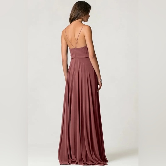 Jenny Yoo Inesse Dress in Dusty Rose (Size 0) - Picture 2 of 15